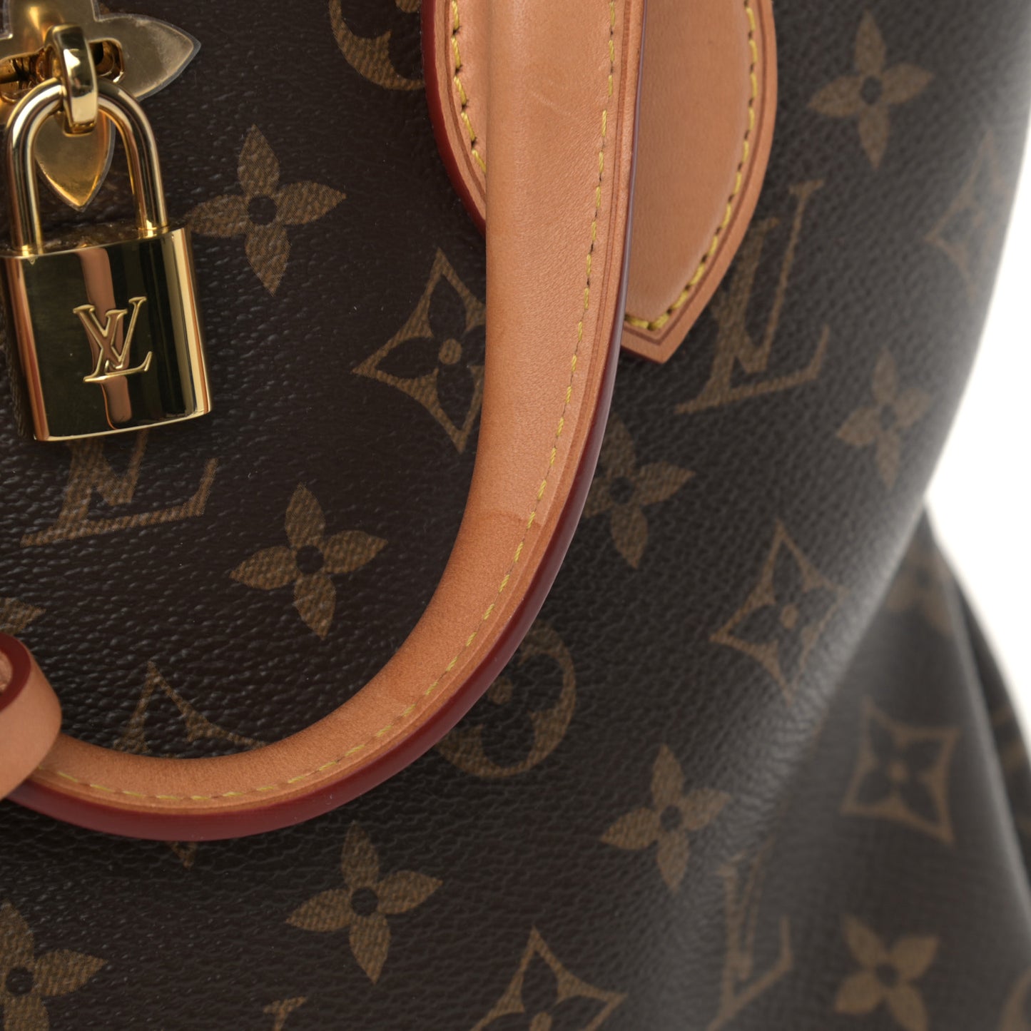 Monogram Flower Zipped Tote PM Beige