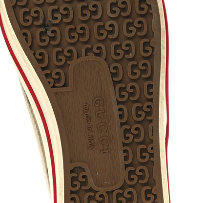 Gucci Monogram Jumbo GG Web Womens 1977 Tennis Velcro Strap Sneakers 36 Camel Ebony Mystic White 6 of 8