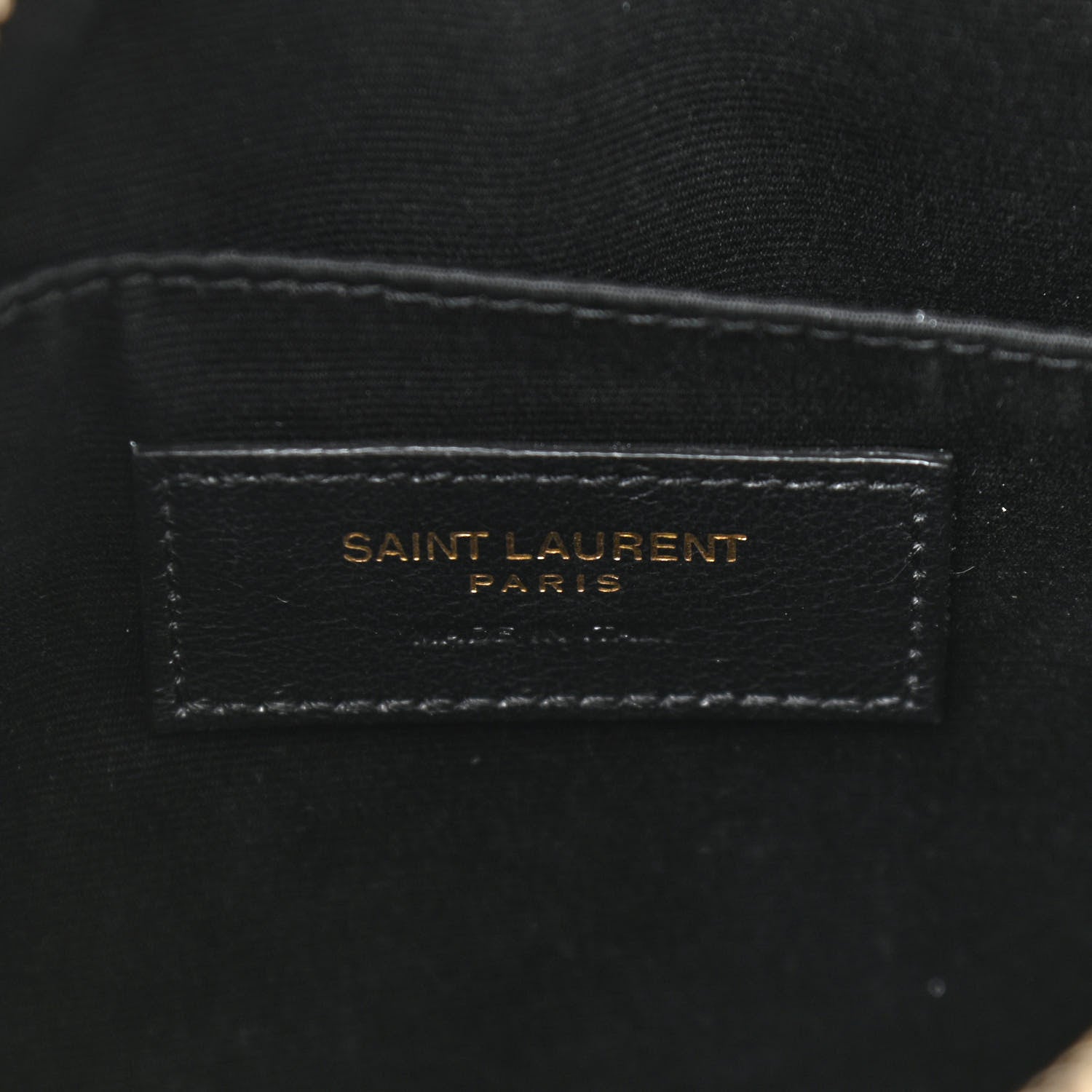 Saint Laurent Calfskin Matelasse Monogram Lou Camera Bag Dark Beige 6 of 13
