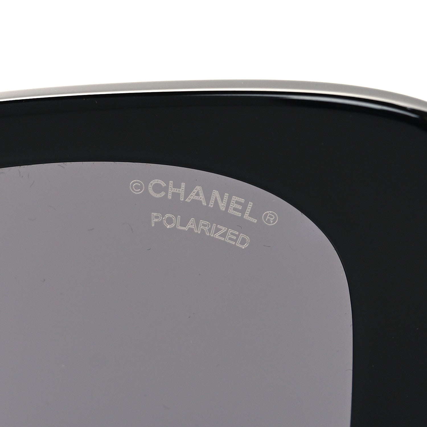 Chanel Acetate Strass Polarized Square Sunglasses 5422-B Black 7 of 8
