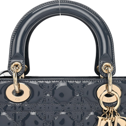 Christian Dior CHRISTIAN DIOR Patent Cannage Medium Lady Dior Cloud Blue 4 of 9