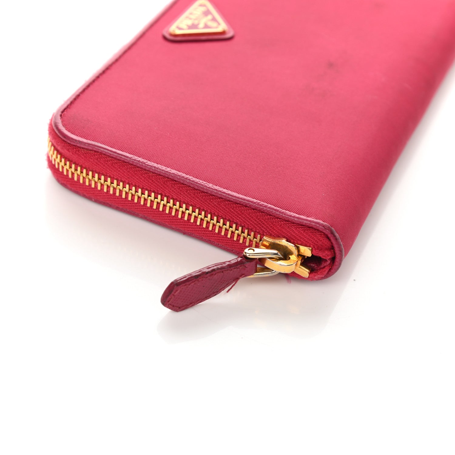 Prada Tessuto Nylon Zip Around Wallet Ibisco 12 of 12