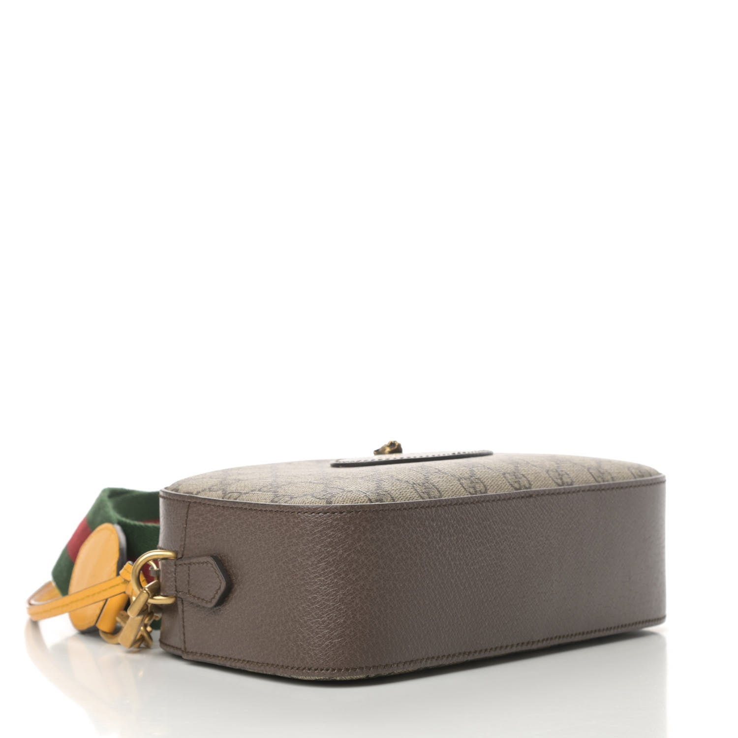 Gucci GG Supreme Monogram Web Neo Vintage Shoulder Bag Beige New Acero Crop 4 of 11