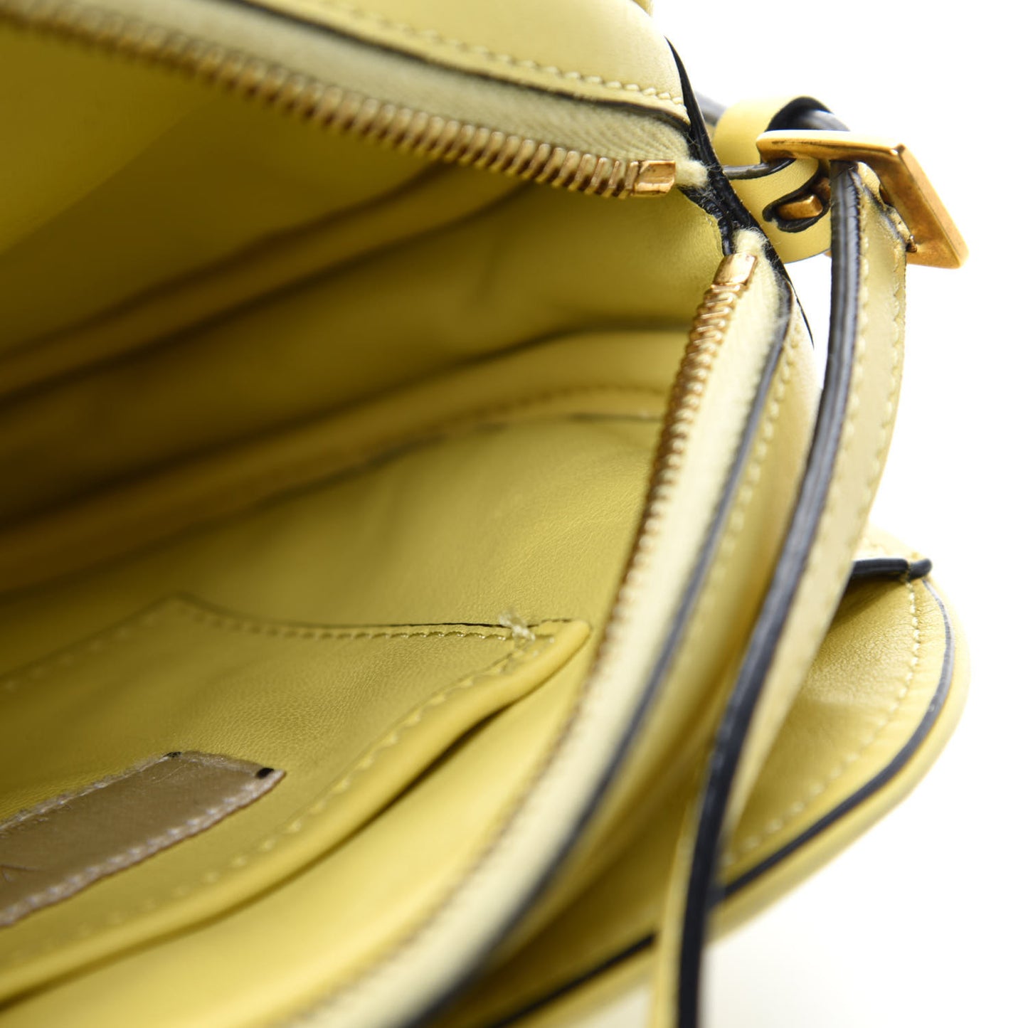 Vitello Small Logo Go Crossbody Bag Naples Yellow