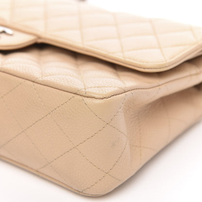 Chanel Caviar Quilted Medium Double Flap Beige 9 of 12