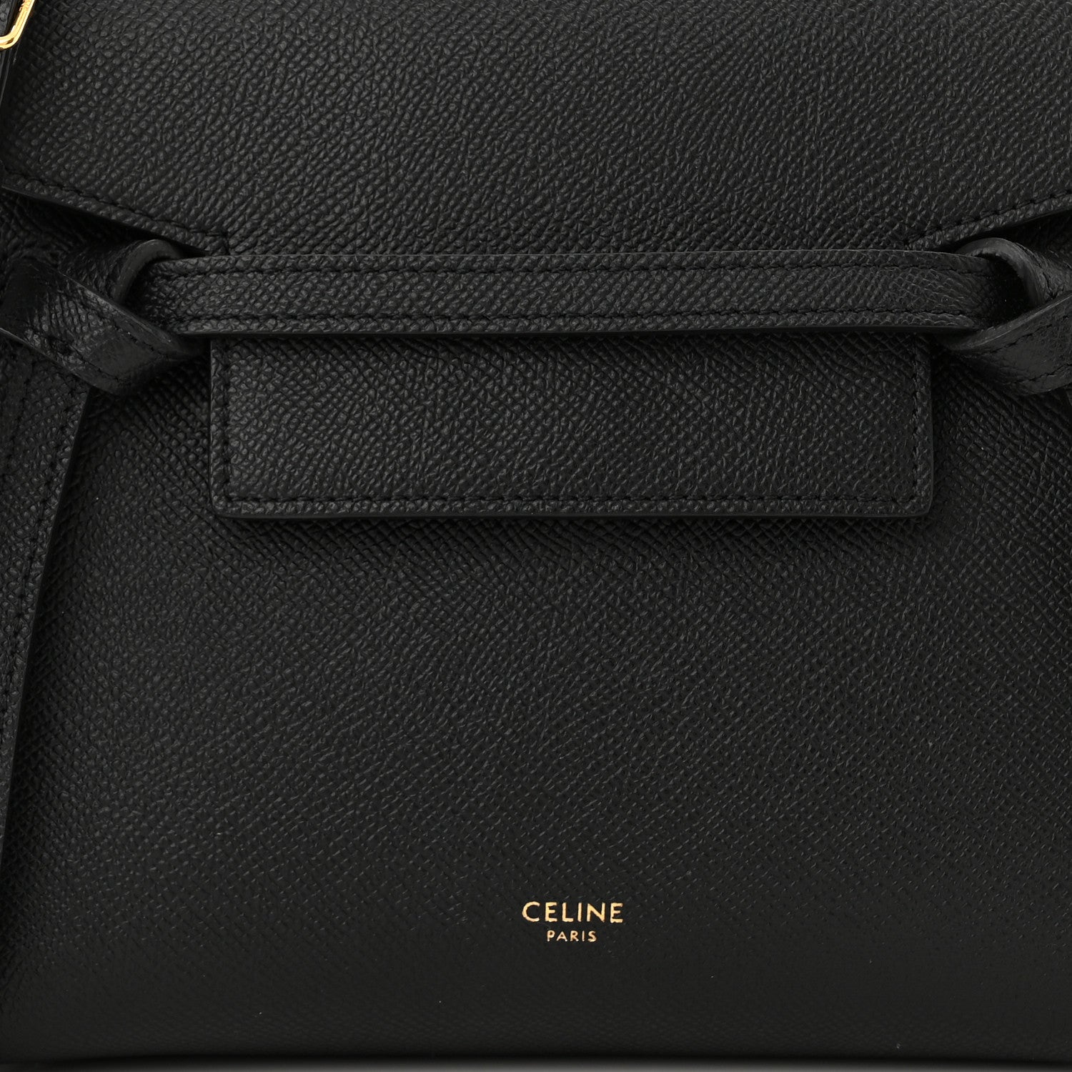 Celine Grained Calfskin Nano Belt Bag Black 7 of 9