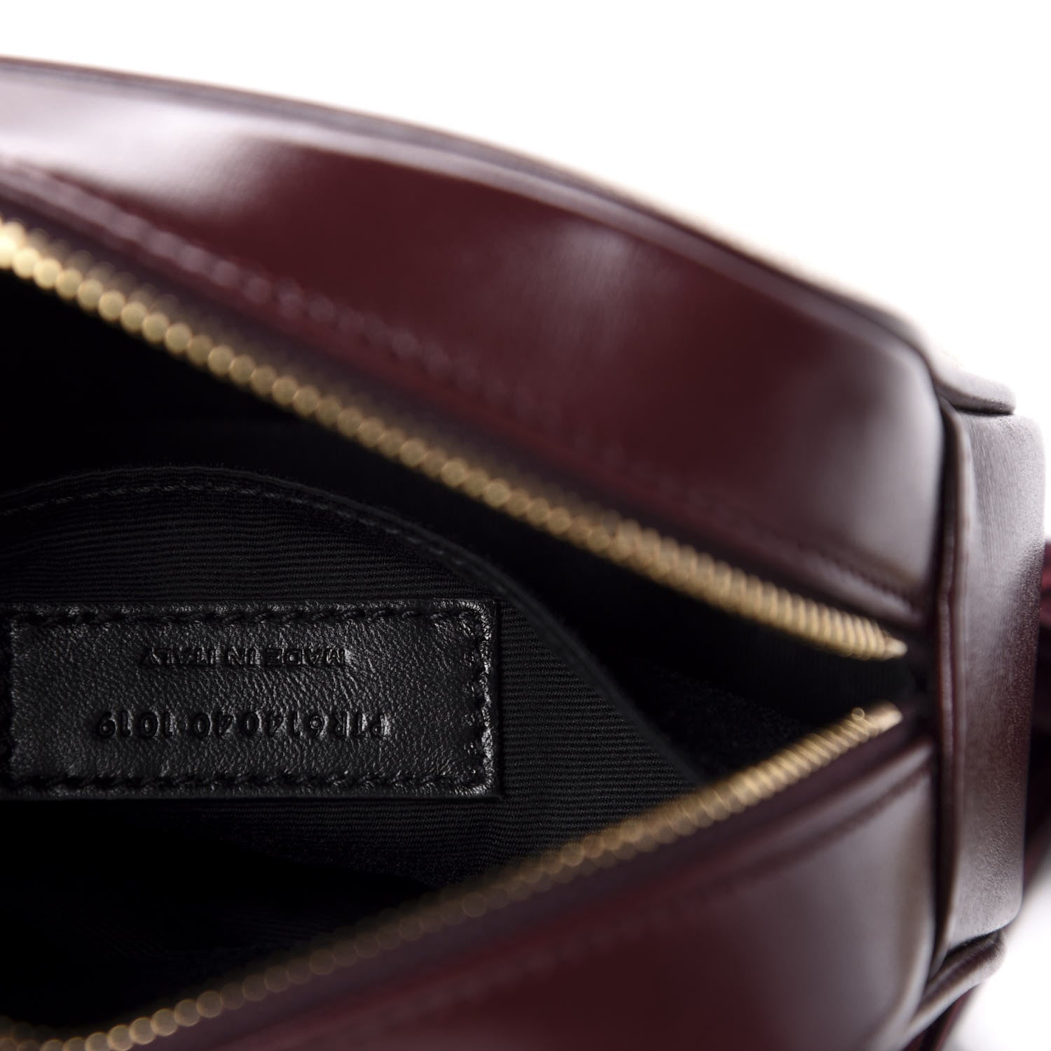 Saint Laurent Calfskin Canvas Monogram Lou Belt Bag Natural Dark Legion Red 9 of 10