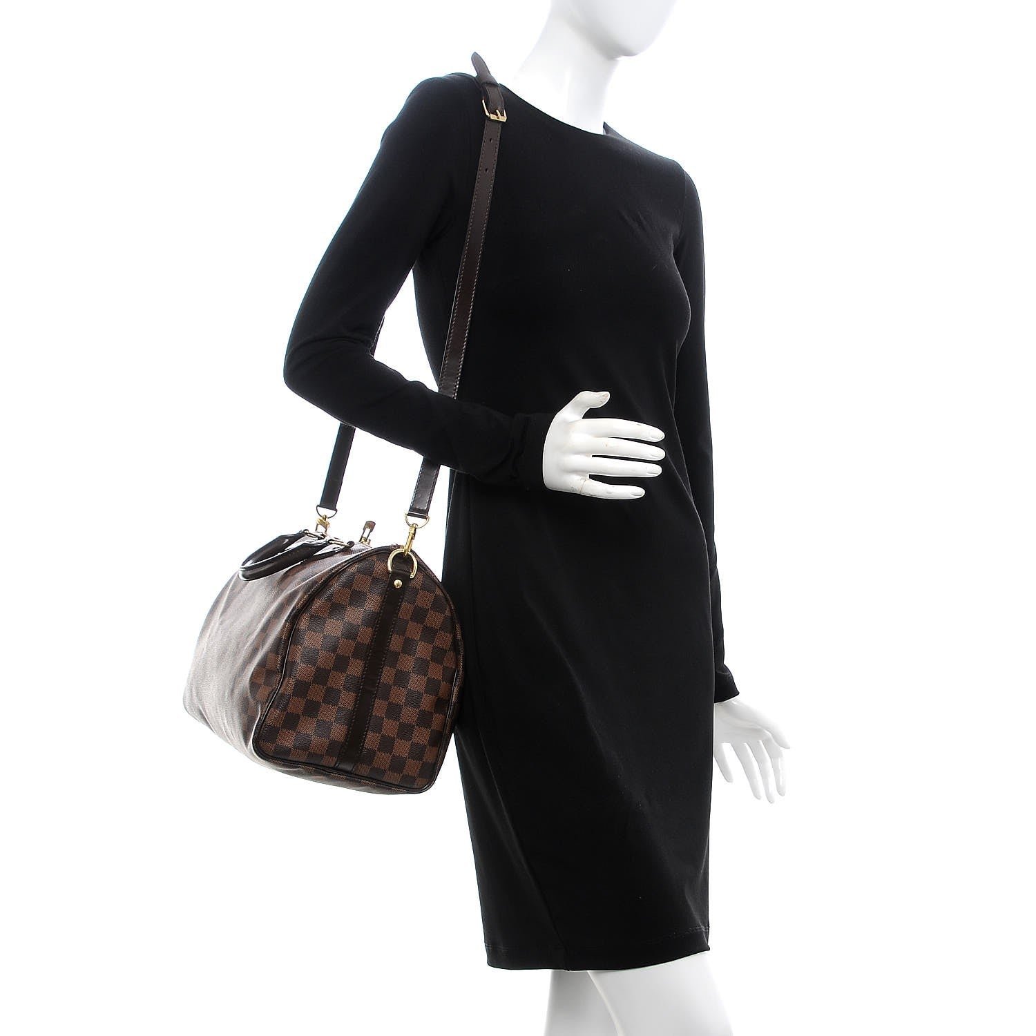 Louis Vuitton Damier Ebene Speedy Bandouliere 35 2 of 10