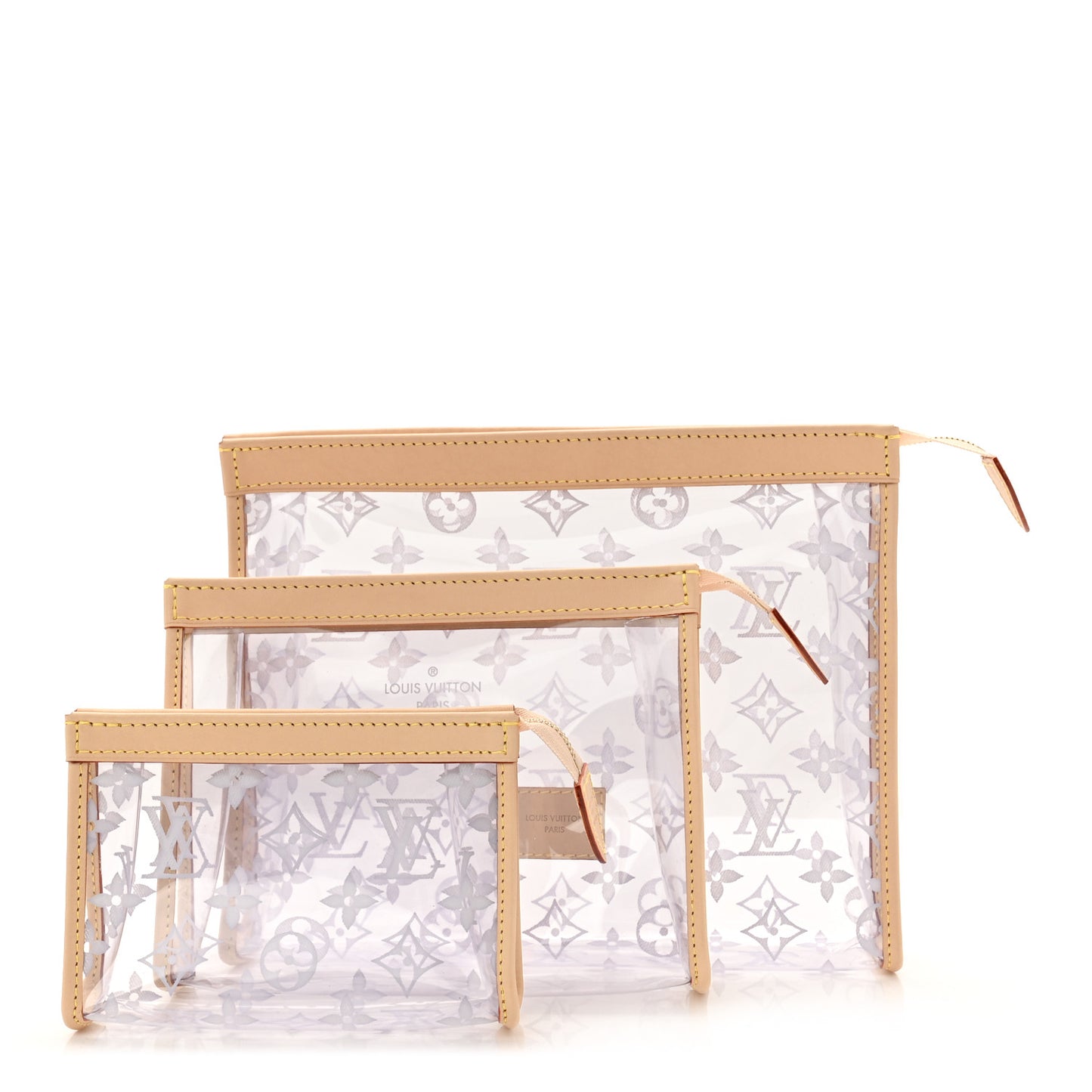 Trio Toiletry Pouch Set Translucent