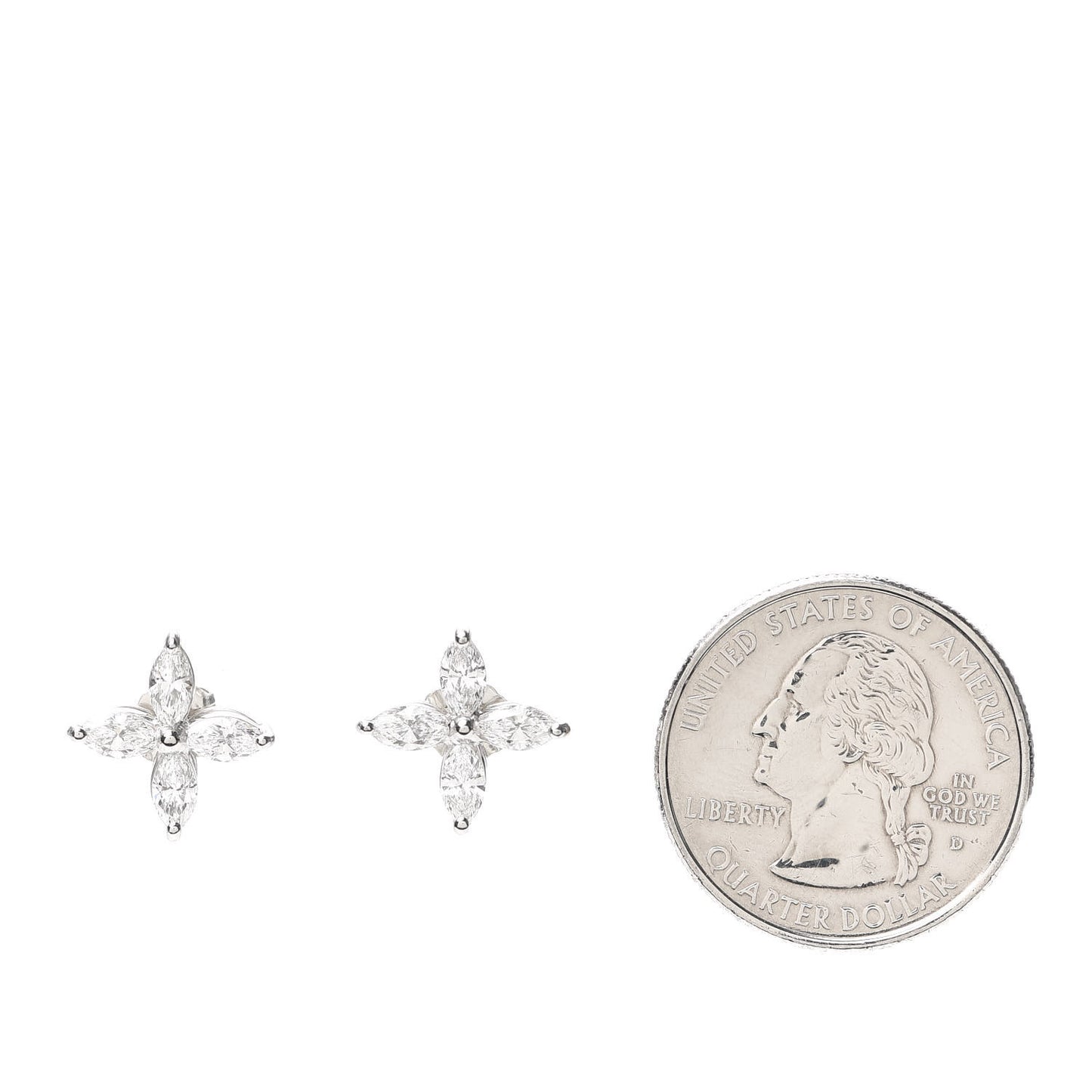 Platinum Diamond Large Victoria Earrings