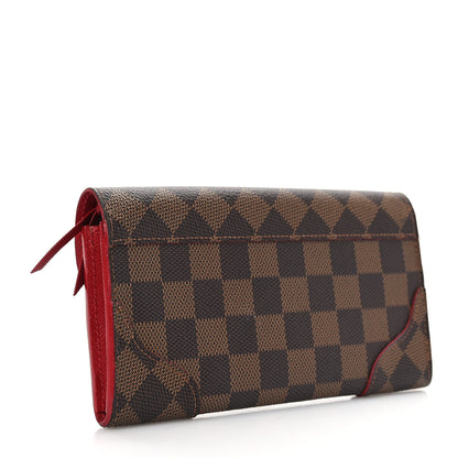 Louis Vuitton Damier Ebene Caissa Wallet Cherry 3 of 7