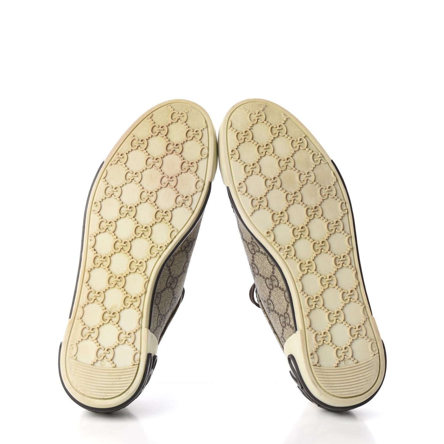 Gucci GG Monogram Web Womens Script Sneakers 38 Brown 7 of 9