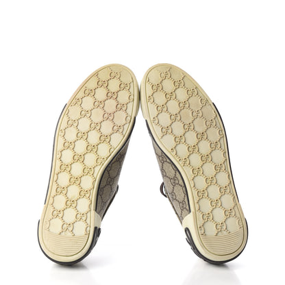 Gucci GG Monogram Web Womens Script Sneakers 38 Brown 7 of 9