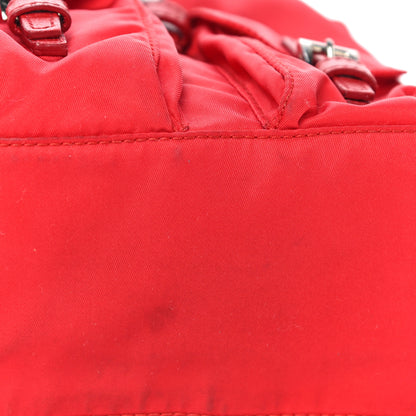 Prada Nylon Vela Mini Crossbody Backpack Rosso 13 of 16