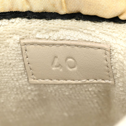 Gucci Nubuck Calfskin Web Removable Crystals Screener Sneakers 40 Dusty Milk New Mystic White 9 of 15