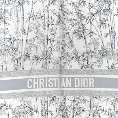 Christian Dior Silk Toile de Jouy Natura Square Scarf 90 White Light Gray 2 of 3