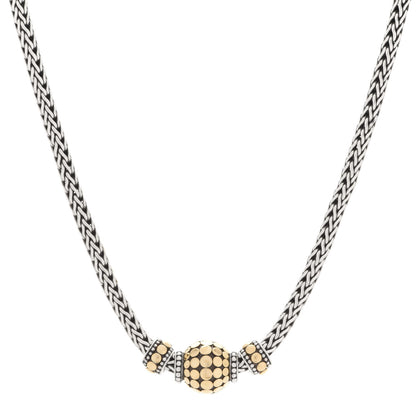 John Hardy Sterling Silver 18K Yellow Gold Dot Classic Chain Necklace 1 of 4