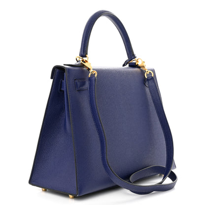 Hermes Epsom Kelly Sellier 28 Bleu Electrique 3 of 12