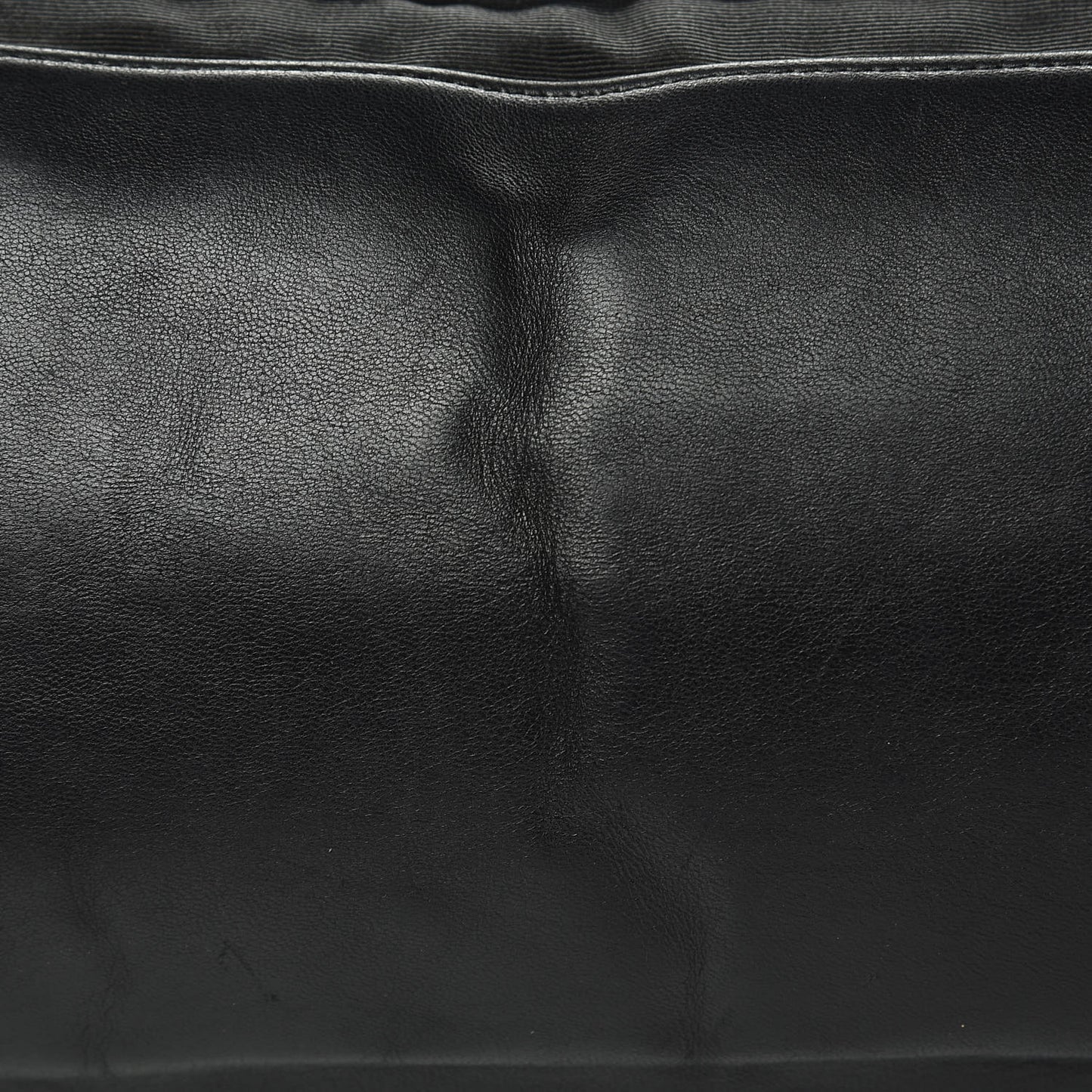 Lambskin Quilted Lido Shopping Tote Black