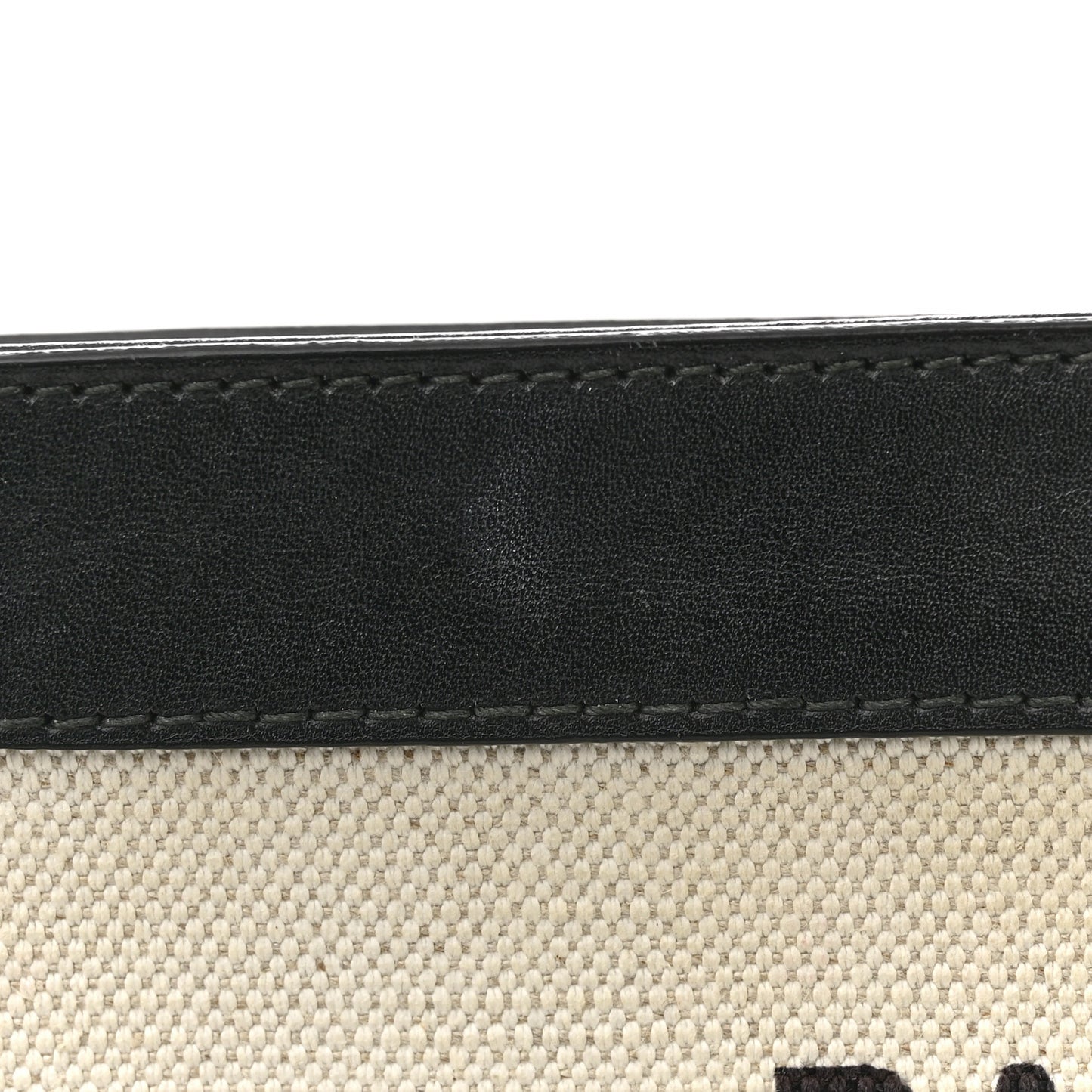 Cotton Canvas Pochette Crossbody Bag Black