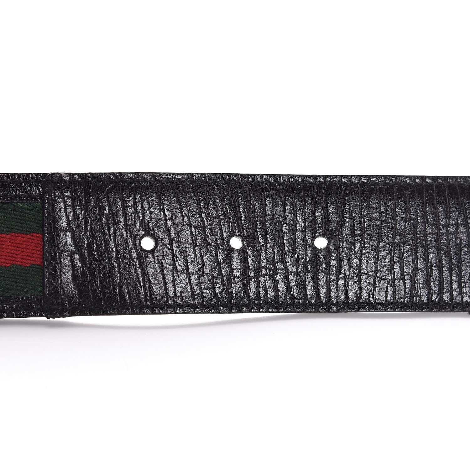 Gucci Calfskin Web Interlocking G Belt 85 34 Black 5 of 7