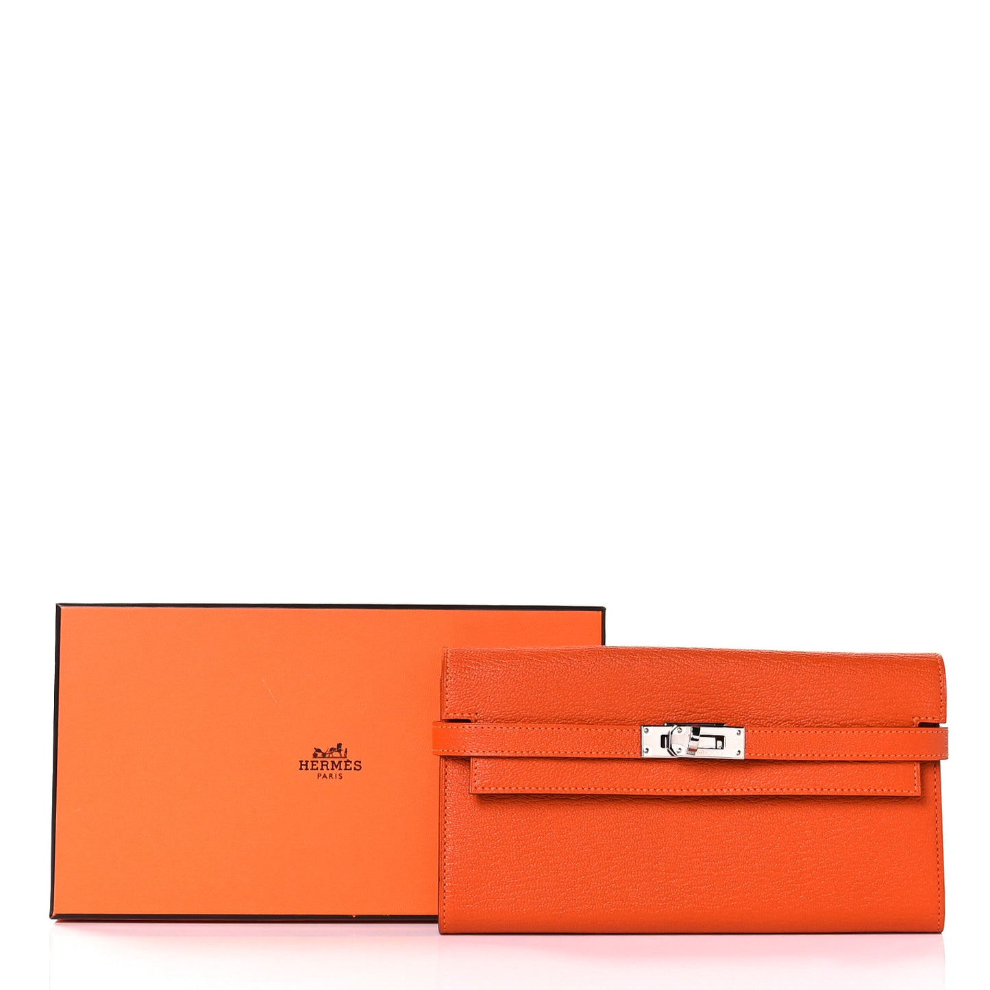 Chevre Mysore Kelly Longue Wallet Feu