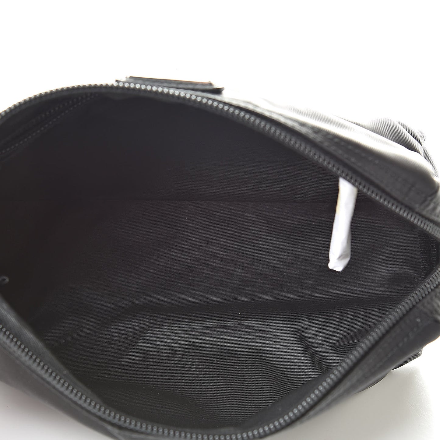 Nylon Tessuto Cosmetic Pouch Black