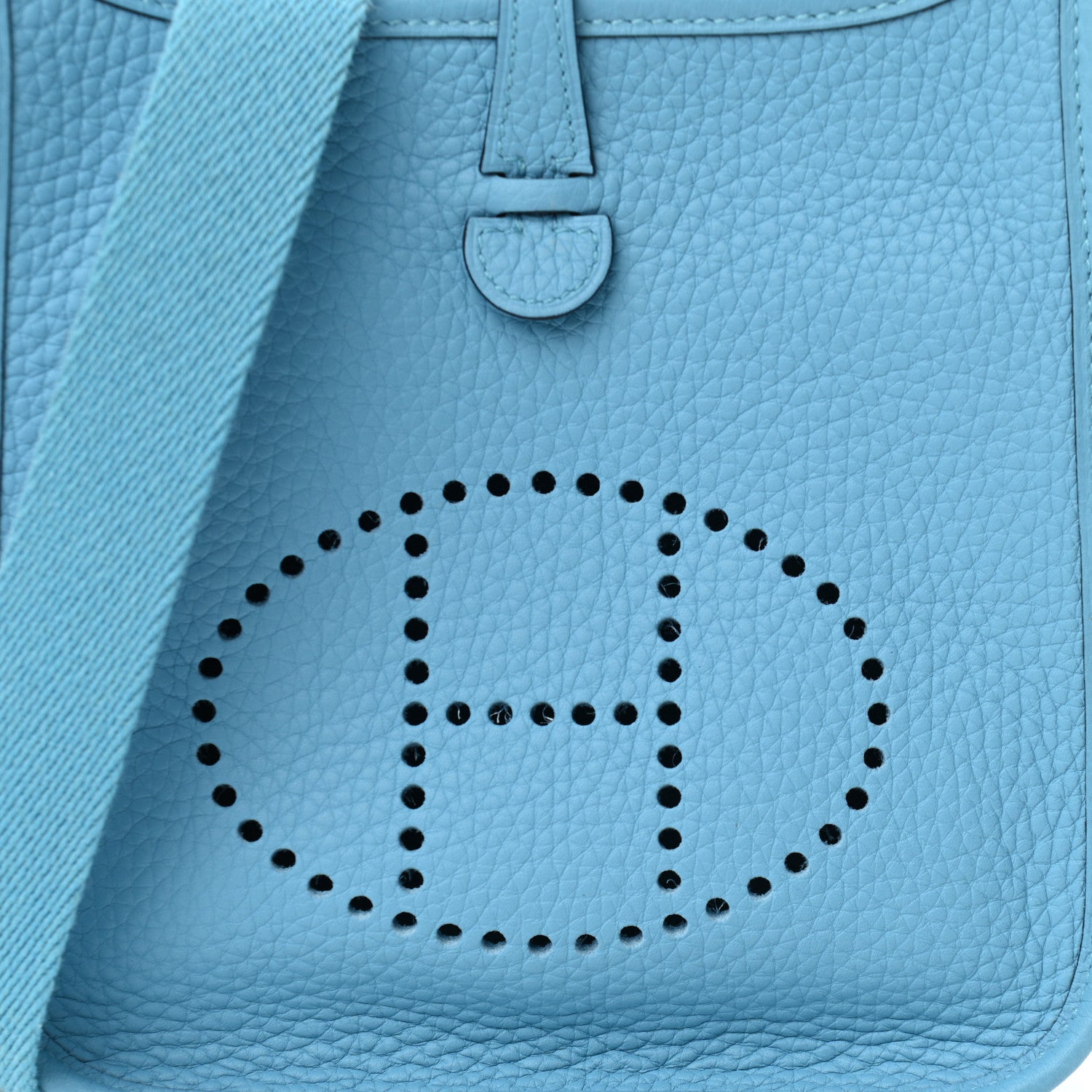Hermes Taurillon Clemence Evelyne TPM Bleu Du Nord 7 of 10