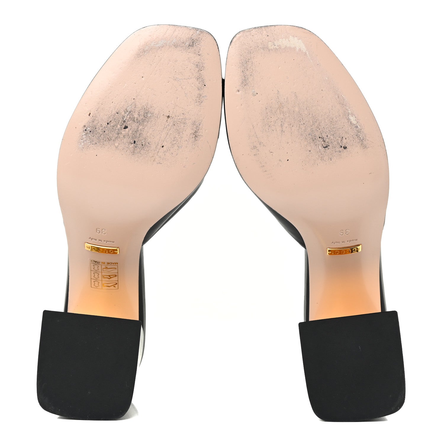 Gucci Nappa Horsebit 75mm Slide Sandals 39 Black 5 of 17