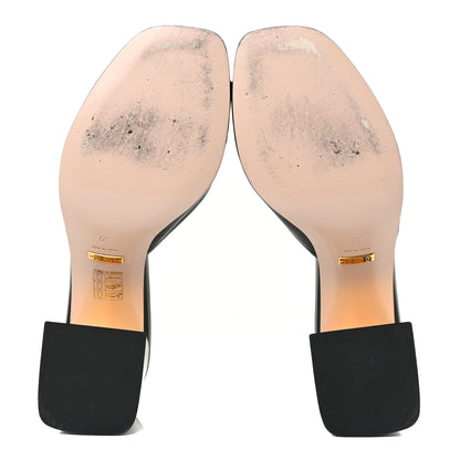 Gucci Nappa Horsebit 75mm Slide Sandals 39 Black 5 of 17