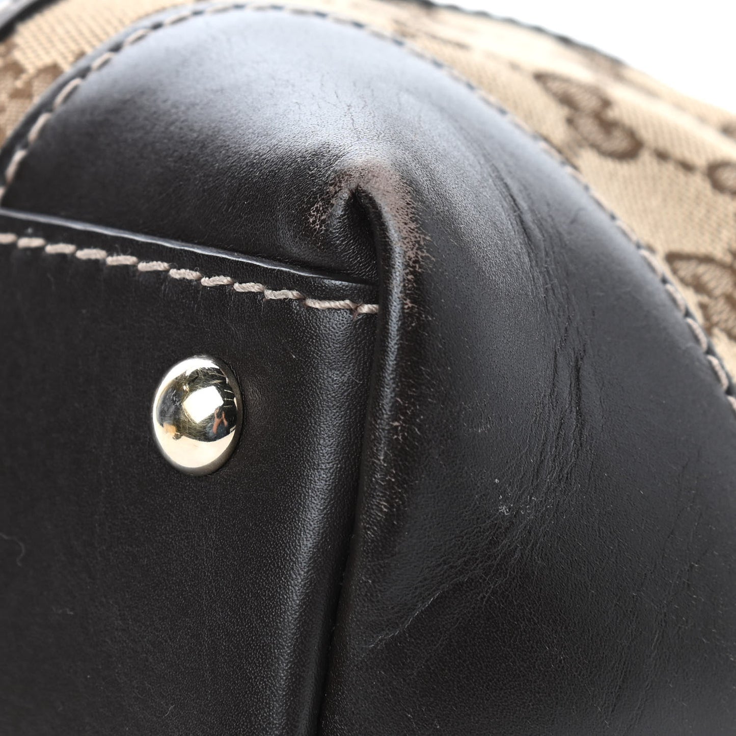 Monogram Small Lovely Heart Tote Dark Brown