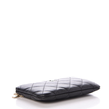 Chanel Lambskin Quilted Small Casino Cosmetic Case Black 4 of 8