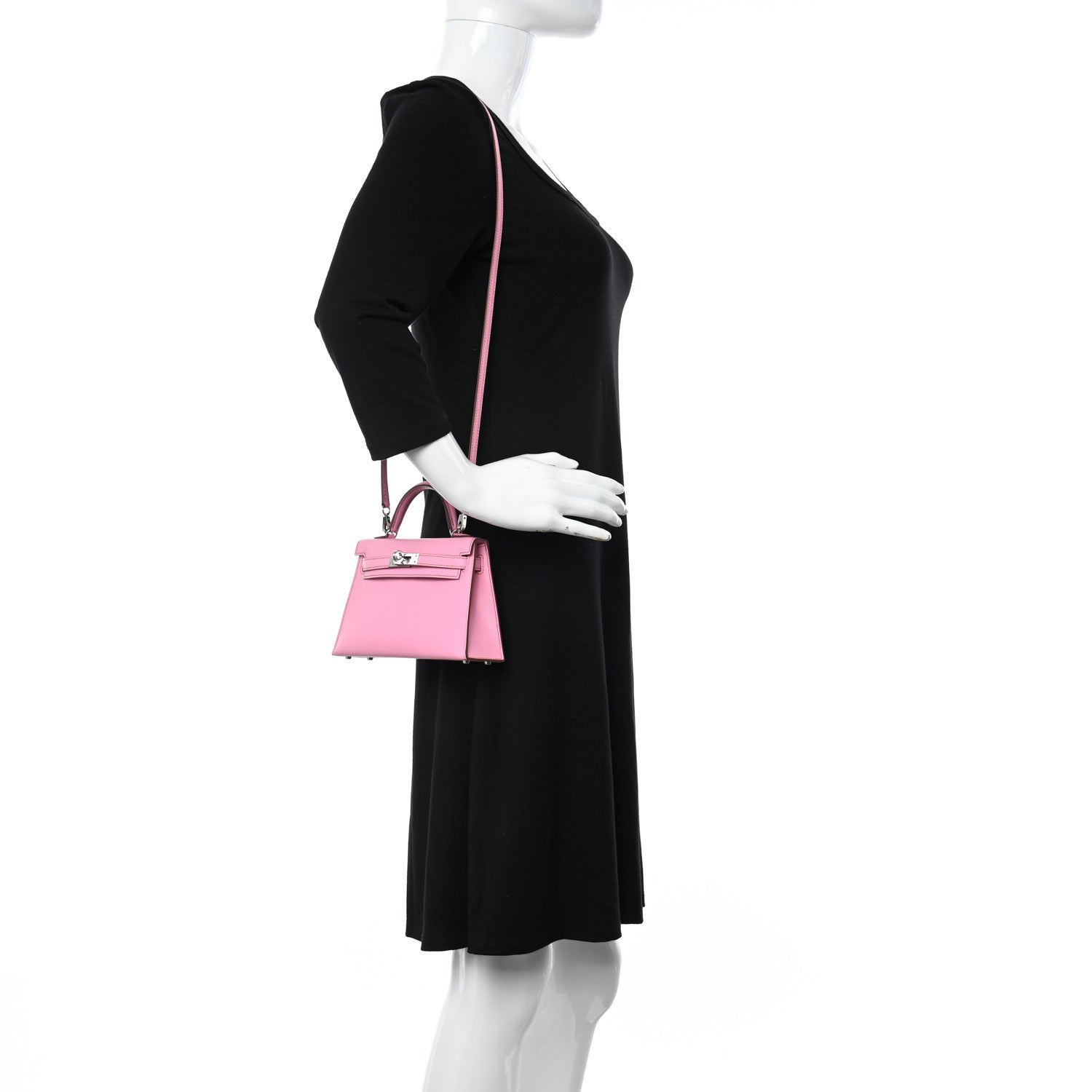 Hermes Epsom Mini Kelly Sellier 20 5P Pink 2 of 11