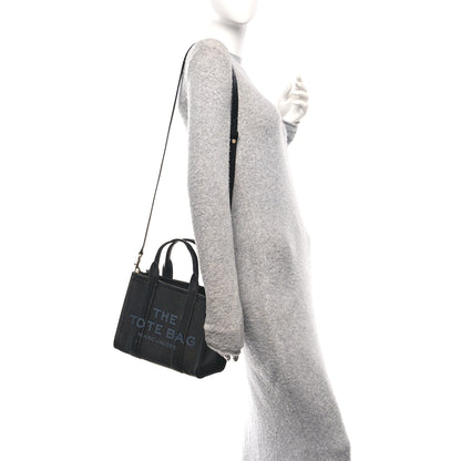 Marc Jacobs Grained Calfskin Small The Tote Bag Black 2 of 13