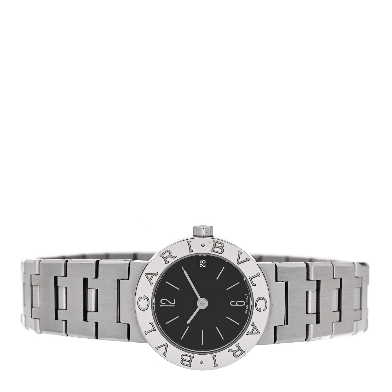 Bulgari Stainless Steel 23mm Quartz Watch Black 2 of 4