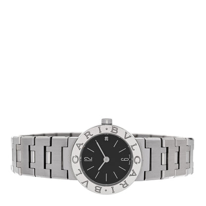 Bulgari Stainless Steel 23mm Quartz Watch Black 2 of 4