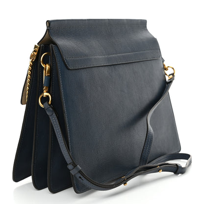 Chloe Goatskin Medium Faye Shoulder Bag Denim Blue 3 of 10