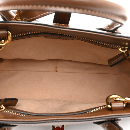 Gucci GG Supreme Monogram Azalea Calfskin Web Small Jackie 1961 Tote Beige Ebony Brown Sugar 5 of 11