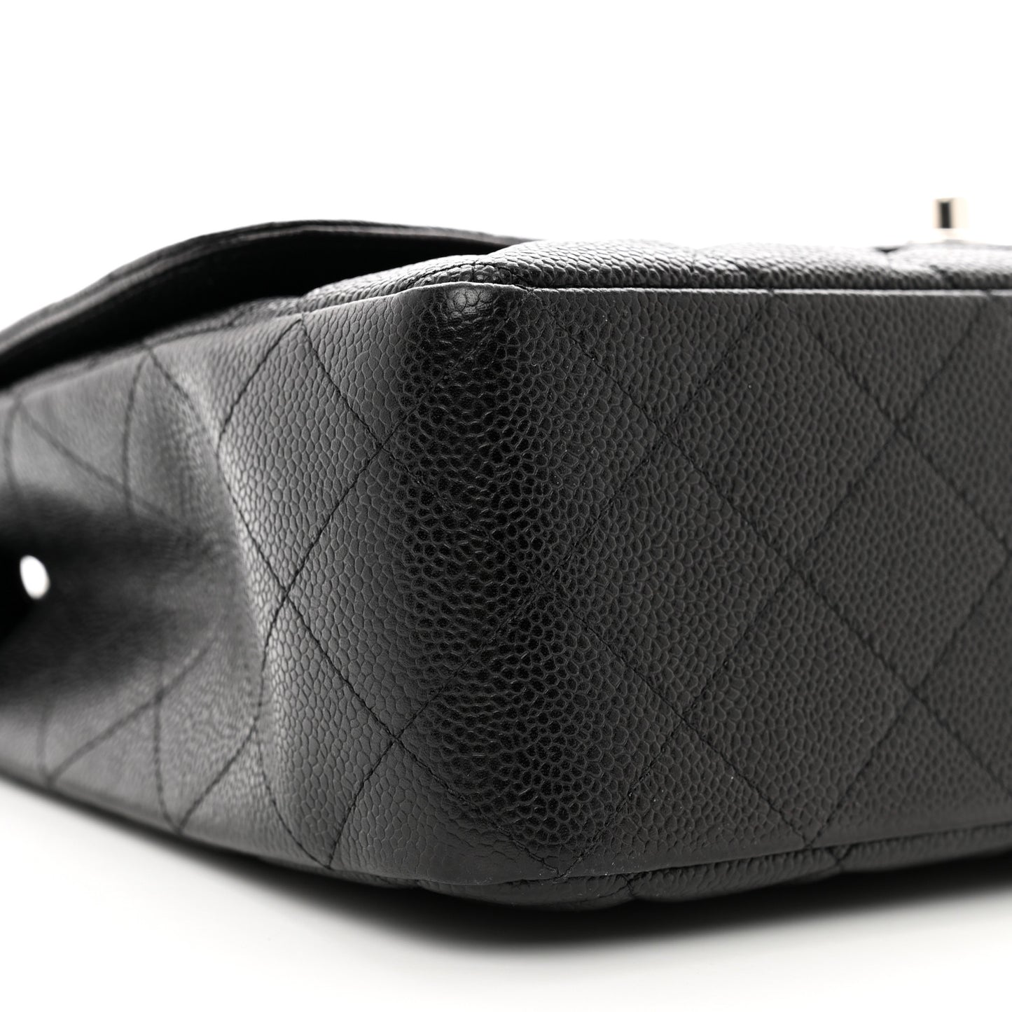 Caviar Quilted Jumbo Single Flap Black