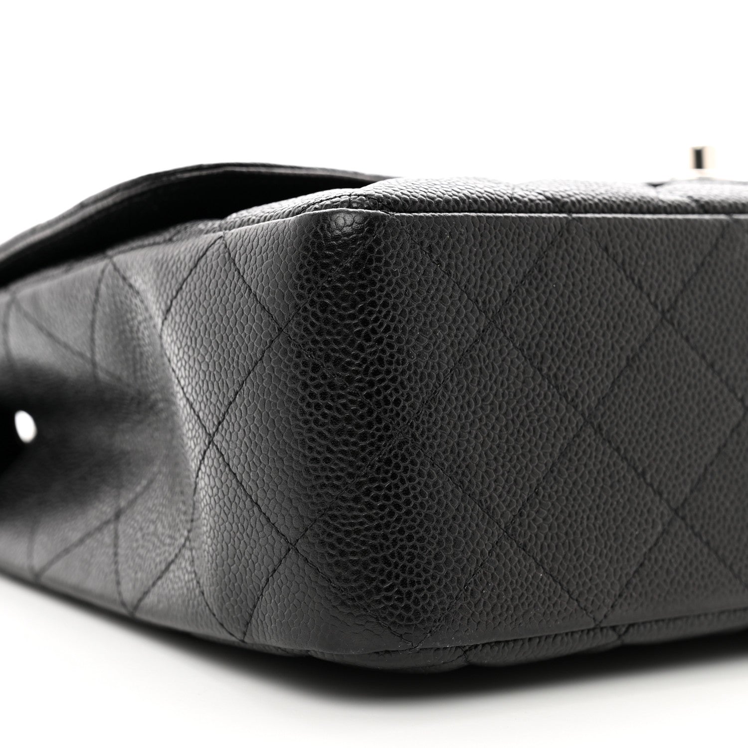 Chanel Caviar Quilted Jumbo Single Flap Black 9 of 12