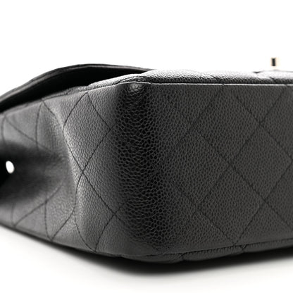 Chanel Caviar Quilted Jumbo Single Flap Black 9 of 12