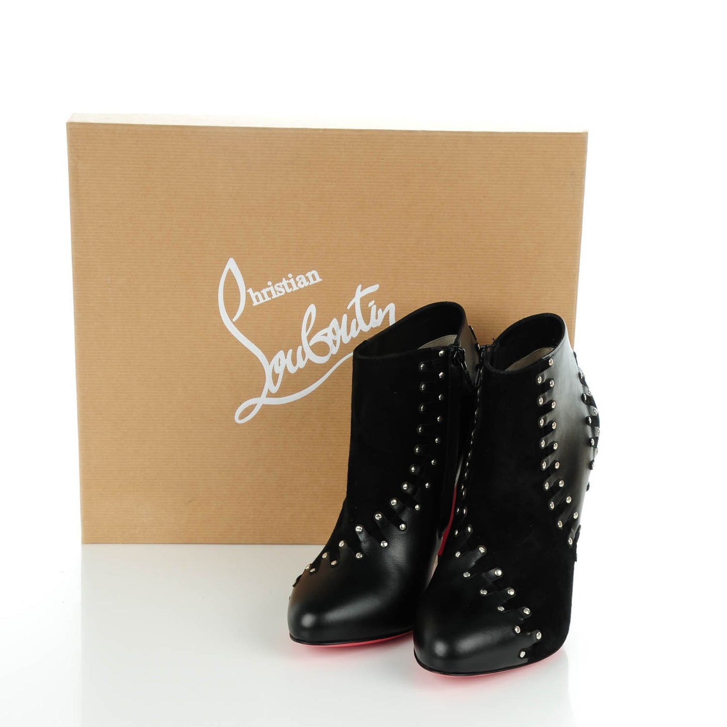 Veau Velours Shiny Calf Volvotico 100 Booties 38.5 Black
