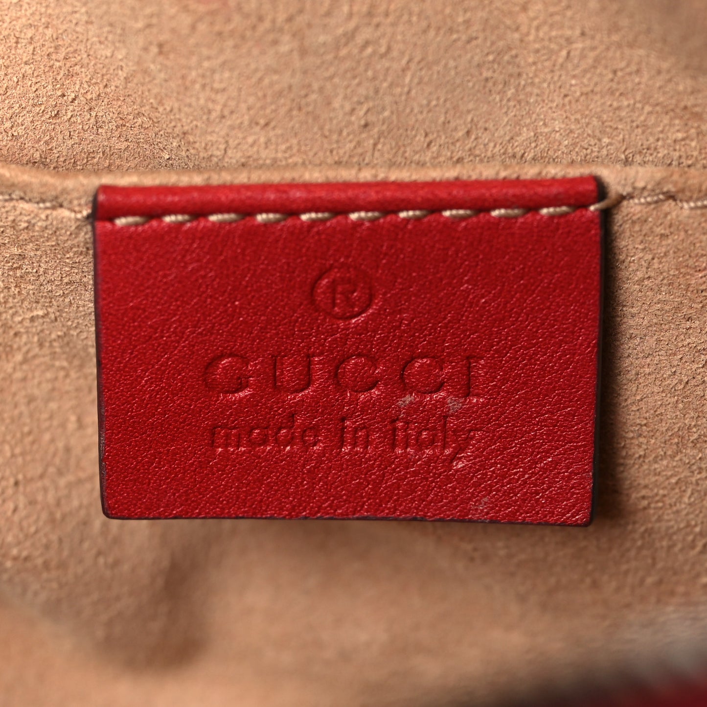 Calfskin Matelasse GG Marmont Belt Bag 75 30 Hibiscus Red