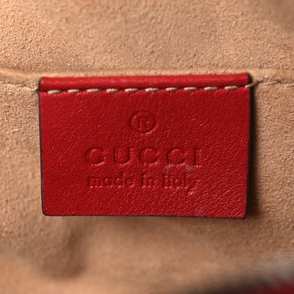 Gucci Calfskin Matelasse GG Marmont Belt Bag 75 30 Hibiscus Red 6 of 10