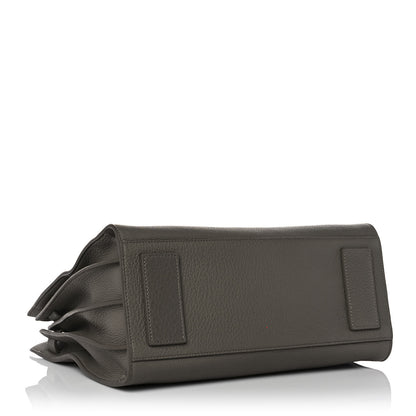 Saint Laurent Grained Calfskin Small Supple Sac De Jour Kaki Militaire 4 of 10