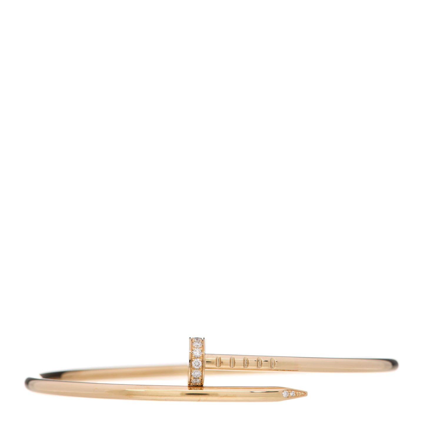 18K Yellow Gold Diamond Small Juste Un Clou Bracelet 16