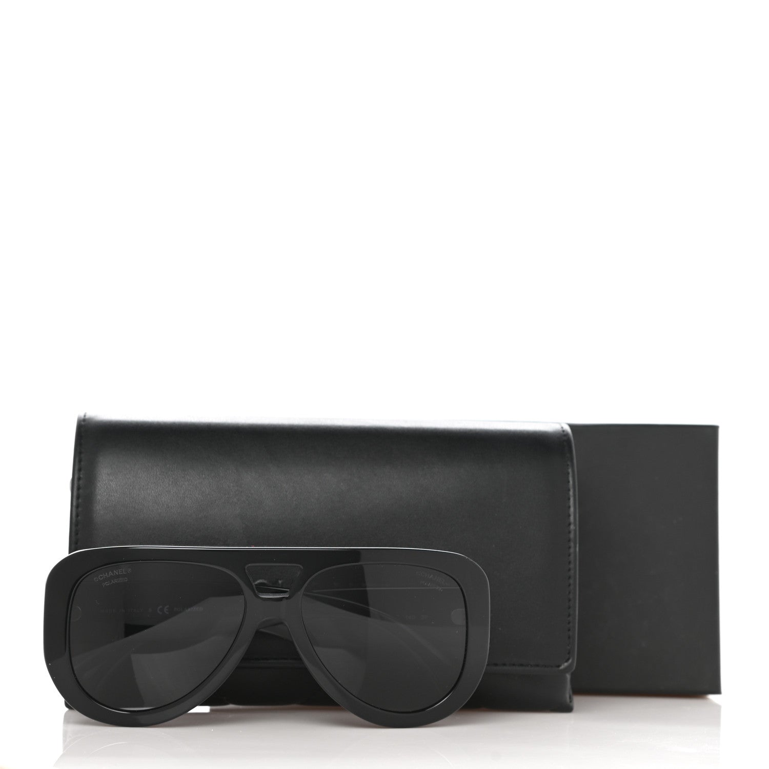 Chanel Resin Polarized Sunglasses 5423-B-A Black 8 of 8