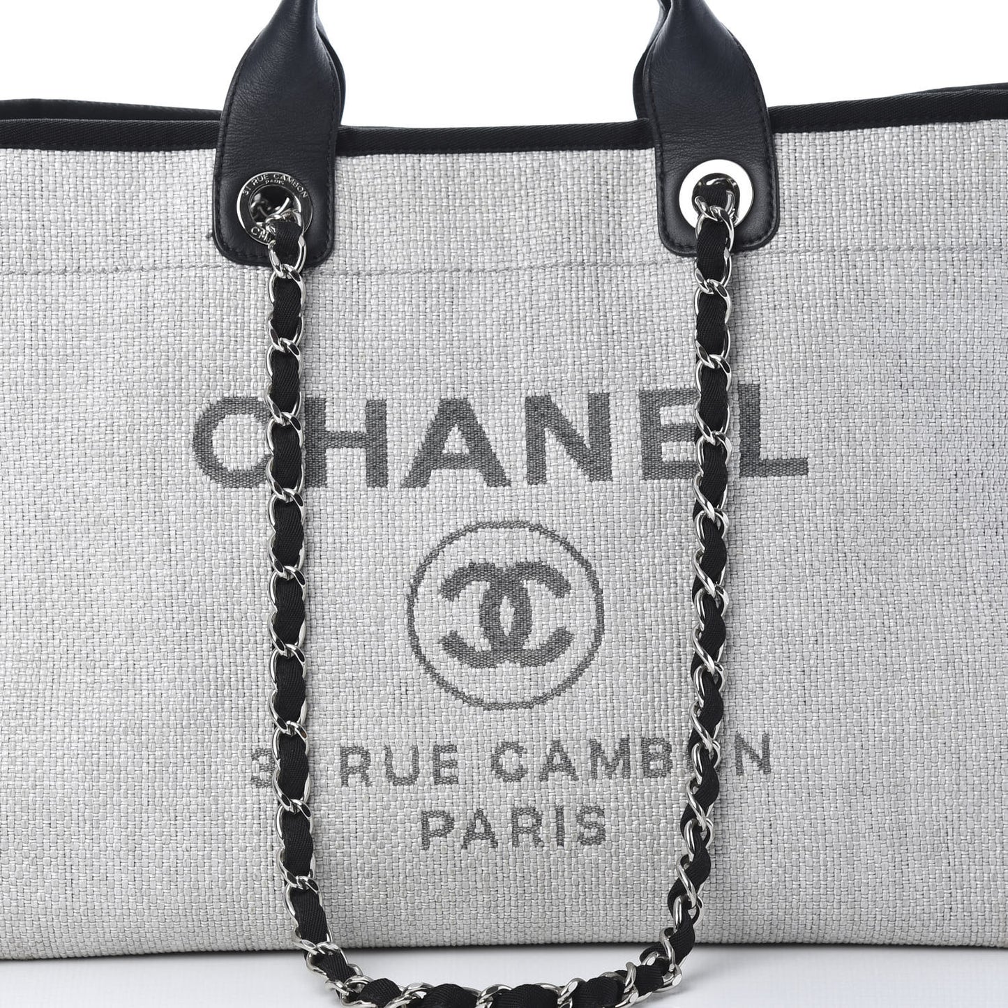 Canvas Deauville Large Tote Grey