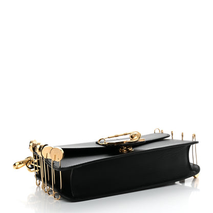 Fendi X VERSACE Vitello Seta Fendace Brooch Baguette Black 4 of 11