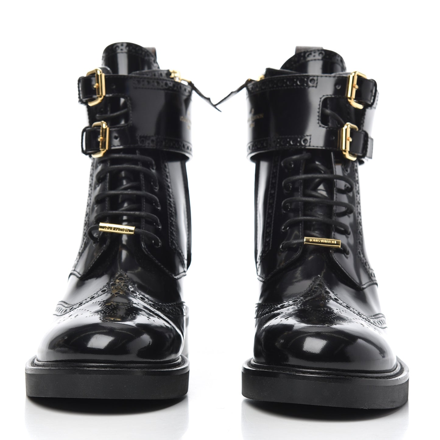 Glazed Calfskin Midtown Ankle Boots 41 Black